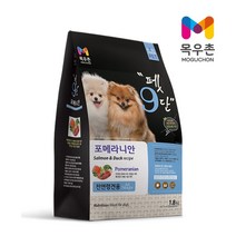 목우촌 전연령용 오리 펫9단 포메라이안 전용사료, 1.8kg, 8개