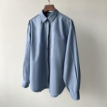 구김없는 여성 봄 여름 셔츠블라우스 루즈핏 벌룬 브이넥 블라우스 면접 긴팔 셔츠 정장상의