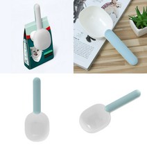 반려동물 집게 사료스쿱 화이트 사료보관 강아지사료보관 고양이사료보관