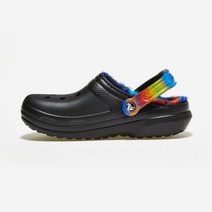 국내매장판 크록스 클래식 라인드 스프레이 다이 클로그 CRS208045-BLACK/MULTI