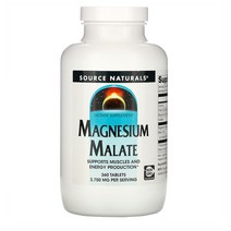 Source Naturals 마그네슘 425mg 말릭산 360정 1개, 2개