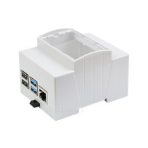 호환 개발 보드 모듈 부품 PI4-CASE-DIN-RAIL-B DIN 레일 ABS 케이스 라즈베리 파이 4 용 마운트 지원 소재 투명 상단 창 넓은 내부 공간