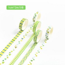 심플한 와시 테이프 스크랩북 문구 학용품 5 개상자, B