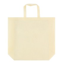 (인쇄가능)부직포가방 마트형 가로타입(가로)45cm x (세로)35cm x (폭)12cm, 아이보리