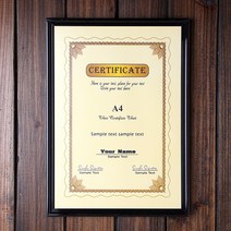 A4 심플라인 플라스틱액자틀 A 신고증 자격증 허가증 가게 매장 개업선물 부동산게시판 치과액자 카페메뉴판 병원액자 상장케이스