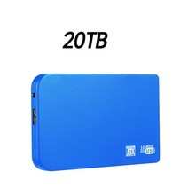 외장하드 SSD 메모리카드 오리지널 1TB 솔리드 스테이트 드라이브 HDD 휴대용 외장 하드 500GB SSD PC 노, 15 Blue 20TB, 한개옵션1