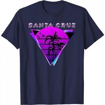 70er 80er in California City 산타 크루즈 티셔츠