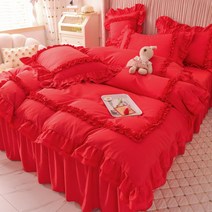 호텔 침구 공주 레이스 이불베개 커버 이불솜 침구세트