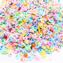 5/6mm 러브 하트 폴리머 클레이 슬라이스 발렌타인 데이 소프트 스프링클 DIY 공예용 작은 슬라임 필러 휴대폰 케이스 20g, [16] 5wh pk re mix
