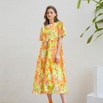 플로럴 팝 컬러 원피스(VX5OPE8)