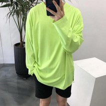 라일라이 여름 쿨 저지 남녀공용 긴팔 티셔츠