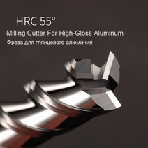 HRC55 3 플루트 카바이드 엔드밀 알루미늄 아크릴 커터 CNC 밀링 도구 목재 구리 4 2 1mm 6mm 8mm, D6X24XD6X75L