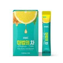 HWC 마법의 차 아이돌워터 홍차 레몬 꿀 녹차, 2) 2박스 (2개월분)