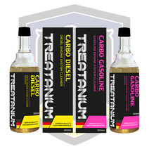 카보오일 TREATANIUM CARBO GASOLINE/DIESEL 카보 가솔린/디젤 1병 300ml (옵션선택) 배기가스 감소 연비저하 개선 엔진시스템 성능 복원, 디젤(노랑)300ml