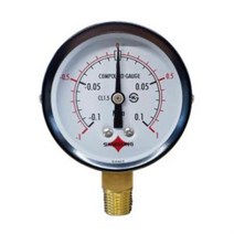 빠른출고 삼성계기 일반 압력계 연성계 진공계 A타입 60파이 측정공구 센서 수도배관 가스배관 소방배관, /60파이 -1에서 1bar 연성계/
