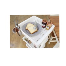 아기방 딸기체험 바퀴선반 탕비실 무빙휠 틈새수납 이동식트레이 트롤리선반 슬라이딩선반 팬트리선반, 슬림3단 웜그레이