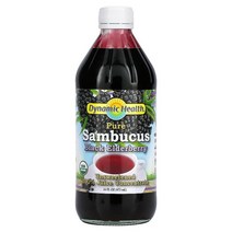 다이나믹헬스 Laboratories 순 삼부커스 블랙 엘더베리즙 100 농축물 무가당 473ml16fl oz