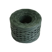 비엘씨 페이퍼라피아 지끈 90m 15종 리본빵끈/포장타이, 카키