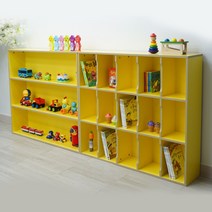 [에센홈] 3단 유아 미니 낮은 책장 책꽂이 교구장, 다크그린