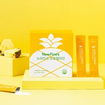 뉴파인즈 브로멜라인 붓기제거 파인애플효소 1000mg 30포, 1박스