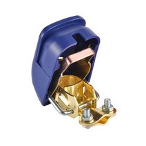 자동차점프선 점프스타트 전기공구 유니버설 1pc 레드/블루 커버 퀵 릴리스 배터리 터미널 클램프 캐러밴, 02 1PCS BLUE