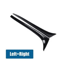 광택 블랙 카본 파이버 리어 유리 사이드 스포일러 윙 골프 7 MK7 GTD R 2014-2018 자동차 스타일링 자동 미러 테일, 옵션.01 Black, 폭스바겐