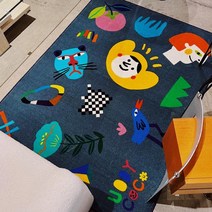 인테리어 북유럽 캐릭터 러그 디자인 160x120 유니크 카페트