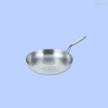 핀일로 후라이팬 통5중 이중세척 인덕션용 스텐후라이팬, 인덕션용 후라이팬, 28cm 유리뚜껑포함