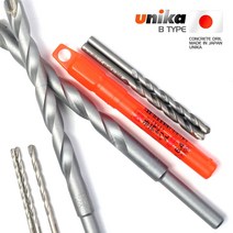 unika 콘크리트드릴(B타입) 3.5mm 시멘트 함마 벽 기리, 1개