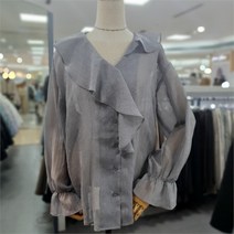 모노앤밀키 모노앤밀키 DP01 여성 언발 프릴 블라우스 MWD09BL030 (9405433)