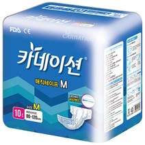 카네이션 성인용기저귀/겉기저귀/매직테이프M(대형) 10매*2팩(20매)(고급제품인 프리미엄 와이드매직테이프W 병행출고)