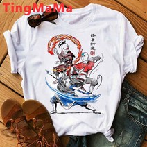 아바타 물의길 피규어 용품 아바타 The Last Airbender T 셔츠 여성 Appa Tshirt Funny atar Graphic Te, 06 87182_02 XS