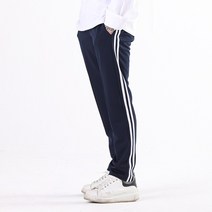 [워나샵] 기모 슬림2선 팬츠 트레이닝복 빅사이즈 M ~ 4XL 츄리닝바지 남녀공용 트레이닝팬츠