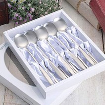 [삼미] 크로바 샌딩수저 5벌, 수저, 없음