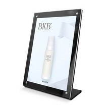 105x70mm 마그네틱 미니 가격 태그 레이블 홀더 팝업 디스플레이 스탠드 작은 아크릴 기호, [02] Black Vertical