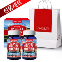 선물박스Canada 캐나다정품 통라이프 슈퍼 크릴오일 맥스1000(남극크릴100%)-1000mgx30캡슐-2병, 2병, 1000mg x 30캡슐 (30g)