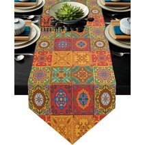 패턴 이미지 주자 현대 웨딩 러너 캔들홀더 레트로, T09-6pcs Table Mat