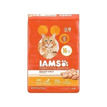 IAMS 프로액티브 건강 성인 건강 건조 고양이 사료와 닭 고양이 키블 22파운드. 가방, Dry Food, Chicken, 16 Pound (Pack of 1)