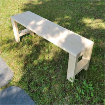 편백 통원목 야외벤치 의자 반제의자 후가공가능 국내제작 직접생산, 편백원목 2인용 야외벤치