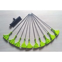 당일발송 침봉기10개+10구분배기1개 손침봉기 초록 30 34 38, 34cm