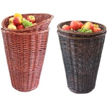 라탄 과일 야채 진열대 매트 마트 백화점 식료품 디피, 라탄바구니 - 등나무 42x65cm 천