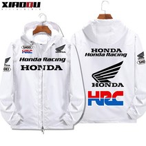 혼다바이크자켓 오토바이 후드점퍼 바람막이 남자 간절기 가을옷 자켓, XXXL 기모