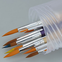 수채화 붓 케이스 통 가방 플라스틱 보관 미술