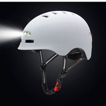 자전거헬멧 사이클 안전모 킥보드 전기자전거 경고등 오토바이 bike mtb road electric scooter balance car safety cap, 하얀, m 54-57cm, White