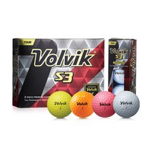 Volvik 볼빅 골프공 (구)S3 3피스, 핑크