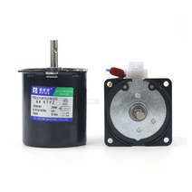 감속 기어 모터 속도조절 68KTYZ 220V AC 영구 자석 동기 모터 100KG 28W CW/CCW 금속 기어드 저속 2.5 ~ 1, 10 80rpm(110V)