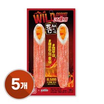 한성마트 와일드 크래미 x 틈새 라면 매운 핫소스 140g X 5, 5개