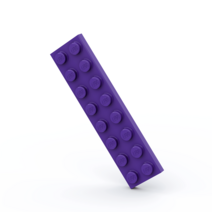 LEGO 레고 3034 2x8 베이직 블럭 부품 파트 브릭 세트, 딥퍼플56개