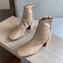 스트랩 뒷지퍼 캐주얼 데일리 패션 친구 모임 구두 대학생 싼곳 봄신발 앵글부츠 여성 하객