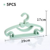 베이비행거3단아이 옷 걸이 랙 휴대용 디스플레이 플라스틱 어린이 코트 아기 의류 주최자 5 개